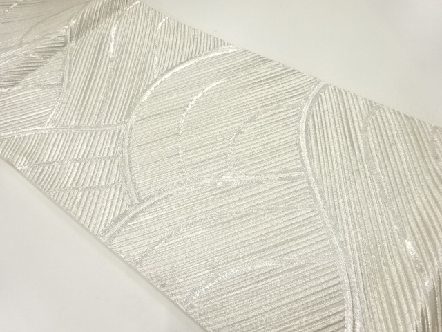 アンティーク　波模様織出し袋帯（材料）